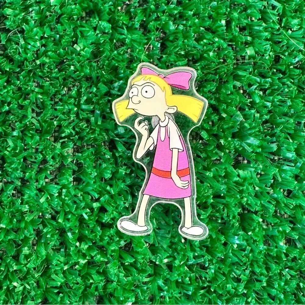 Helga Hey Arnold Acrylic Pin/ Brooch